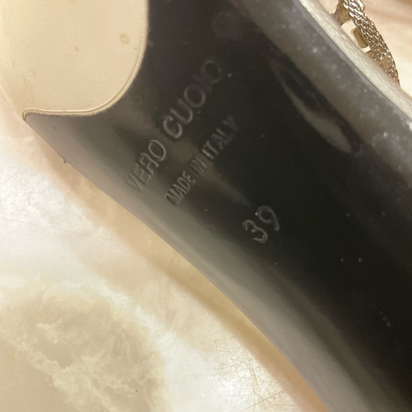 Gunmetal Rhinestone and Silver Evening Heels, Beautiful, Sz 8.5 / 39 - Picture 12 of 16